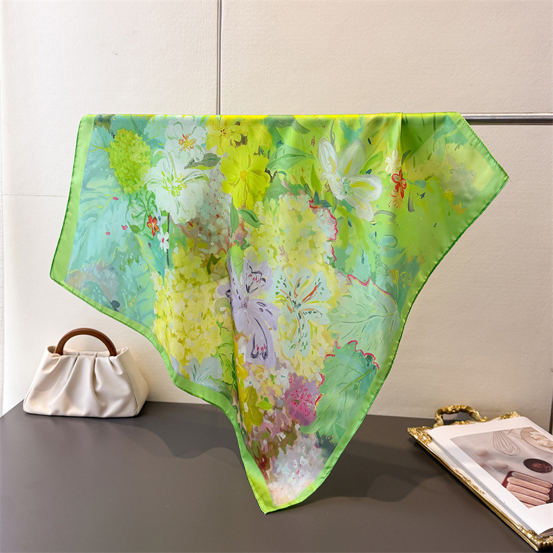 70*70cm Square Silk Scarf for  - Silk Neck Scarf のレビューと価格