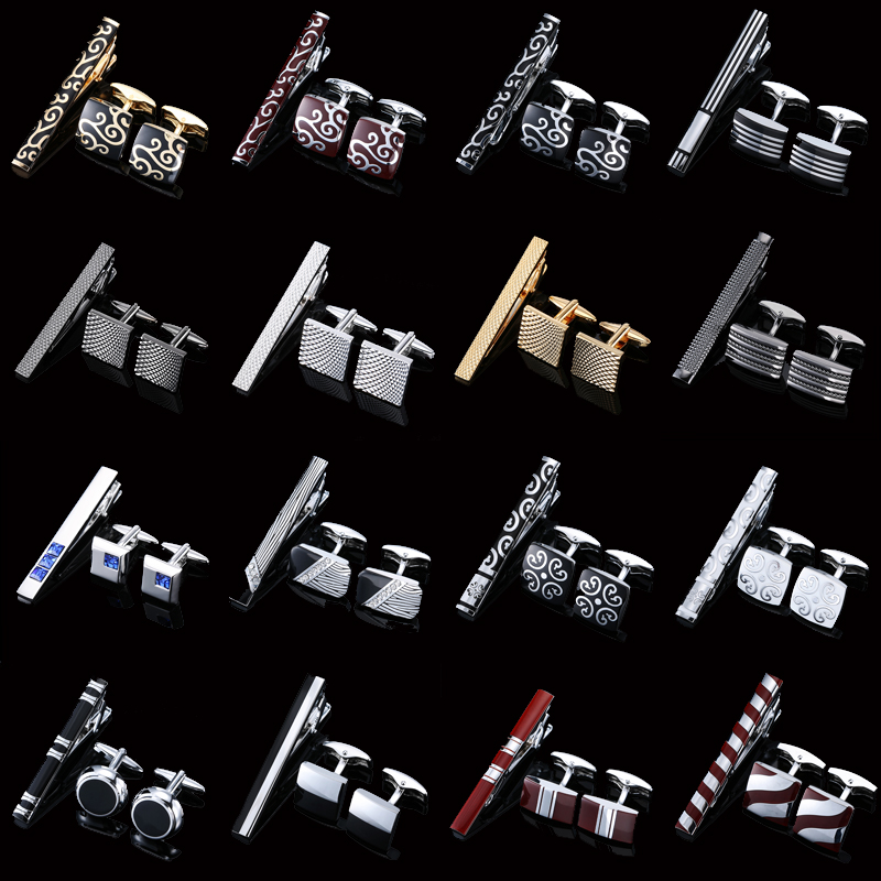 High quality cuff and tie clip - Tie Bar Set Gift のレビューと価格