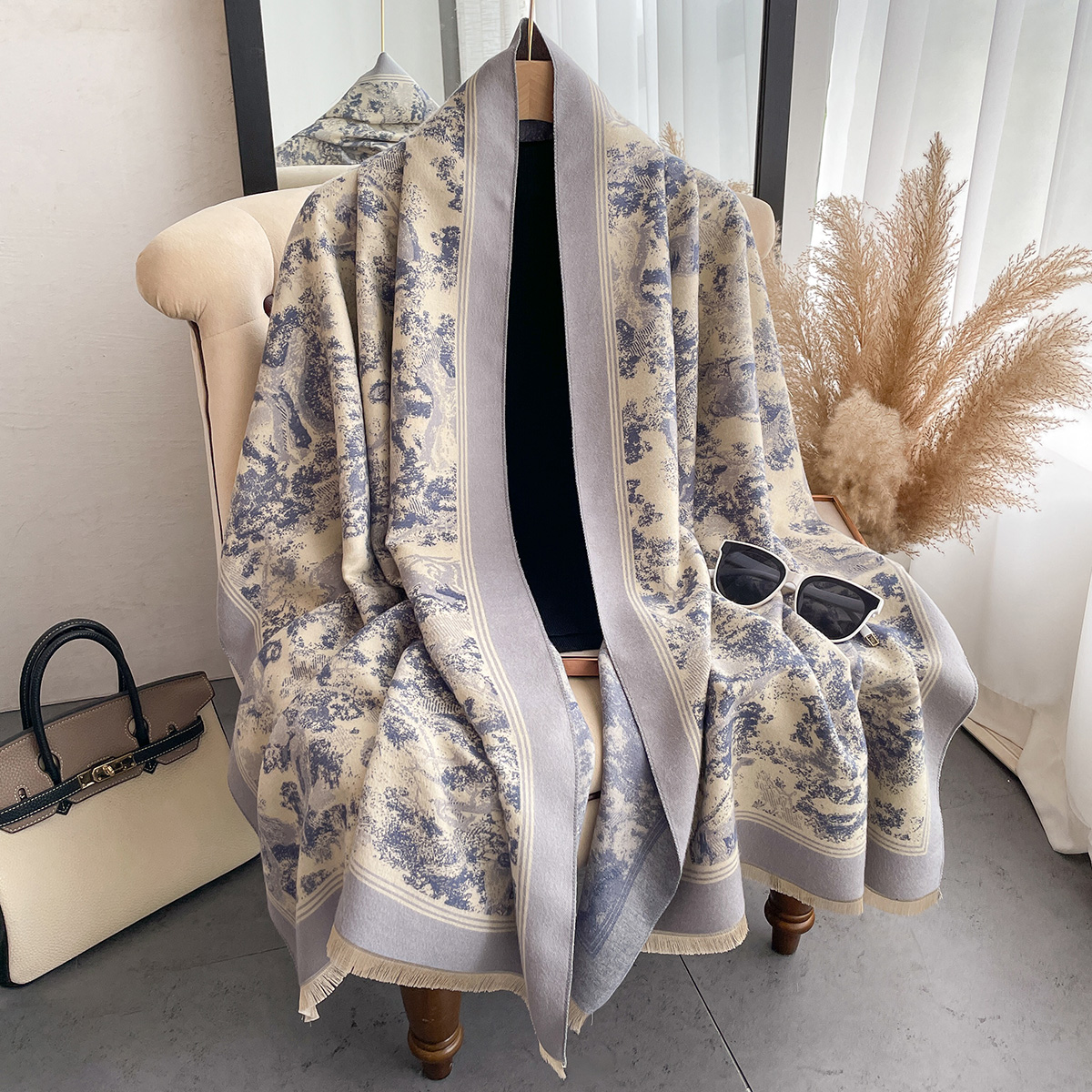 Luxury Winter Cashmere Scarf W - Woven Scarf Blanket のレビューと価格
