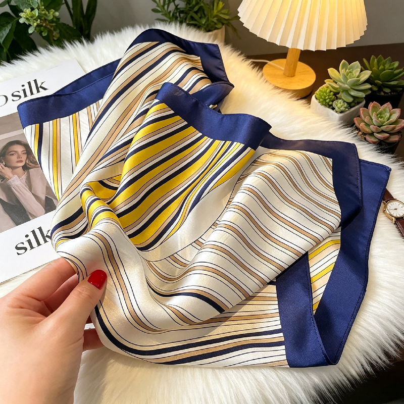 Korean Version Striped Splicin - Silk Tie Striped のレビューと価格