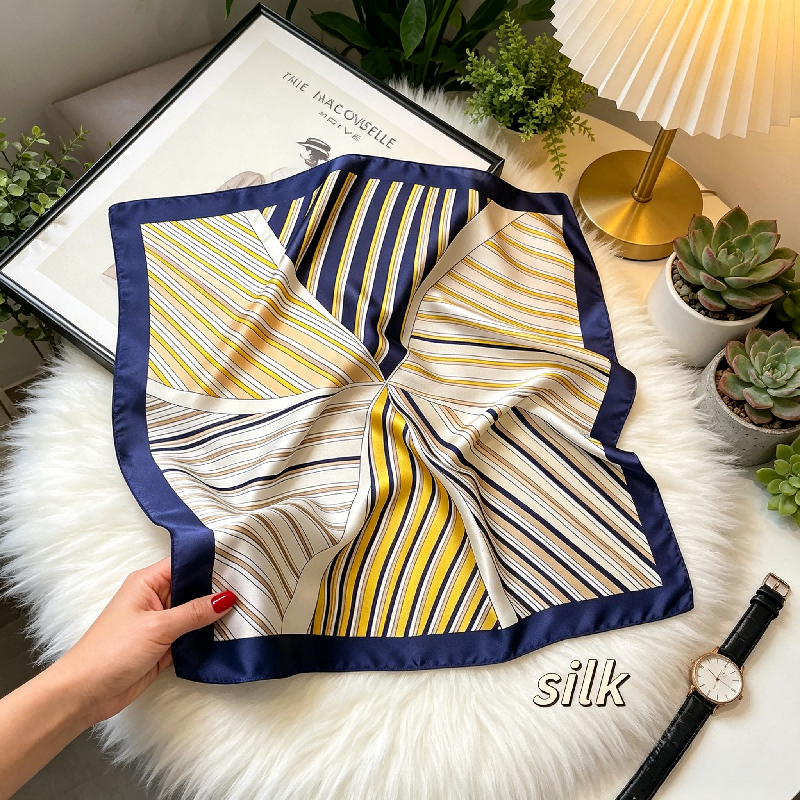 Korean Version Striped Splicin - Silk Tie Striped のレビューと価格