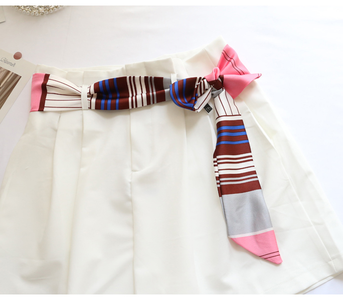 TOP Small Long Silk Neckerchie - Silk Tie Striped のレビューと価格