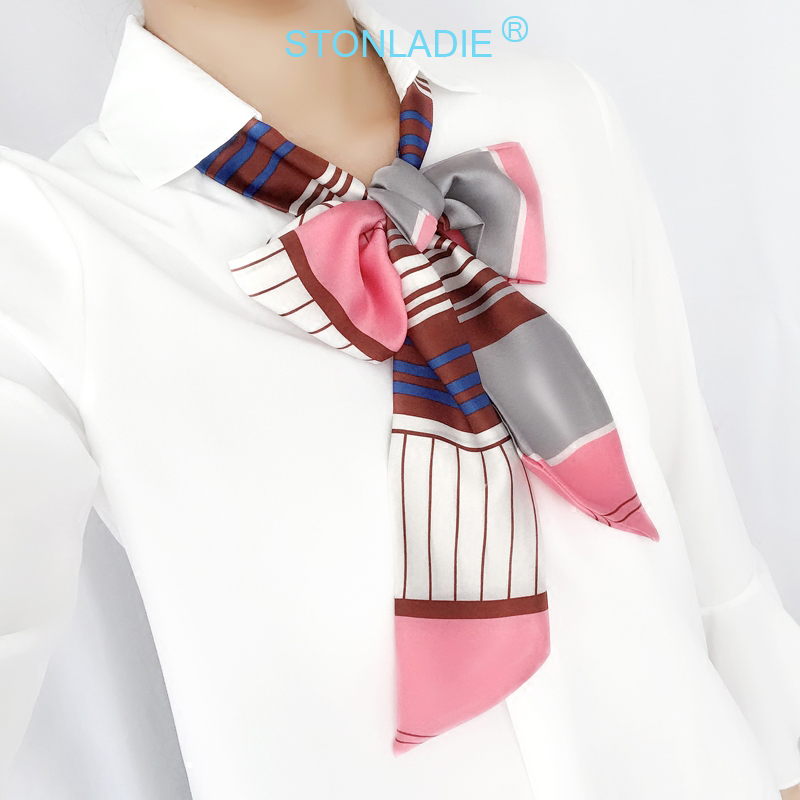 TOP Small Long Silk Neckerchie - Silk Tie Striped のレビューと価格