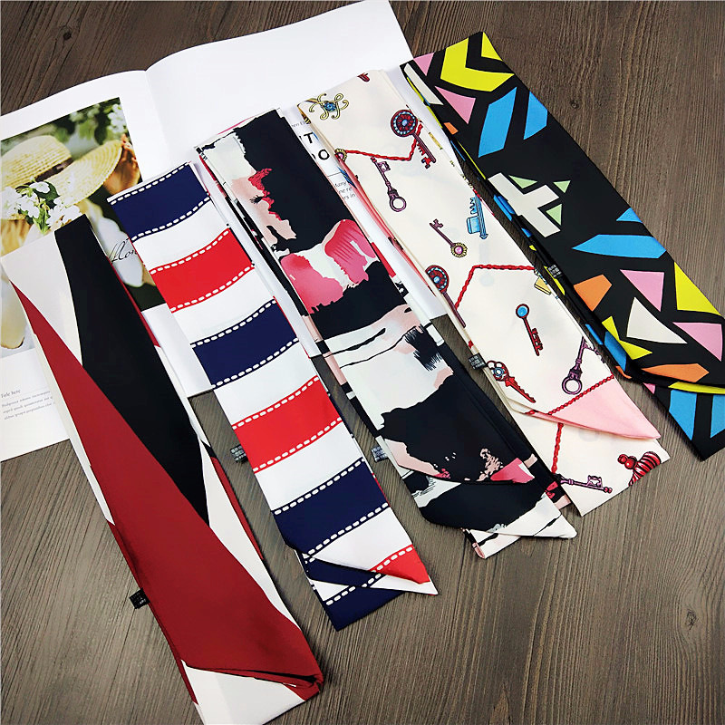 TOP Small Long Silk Neckerchie - Silk Tie Striped のレビューと価格