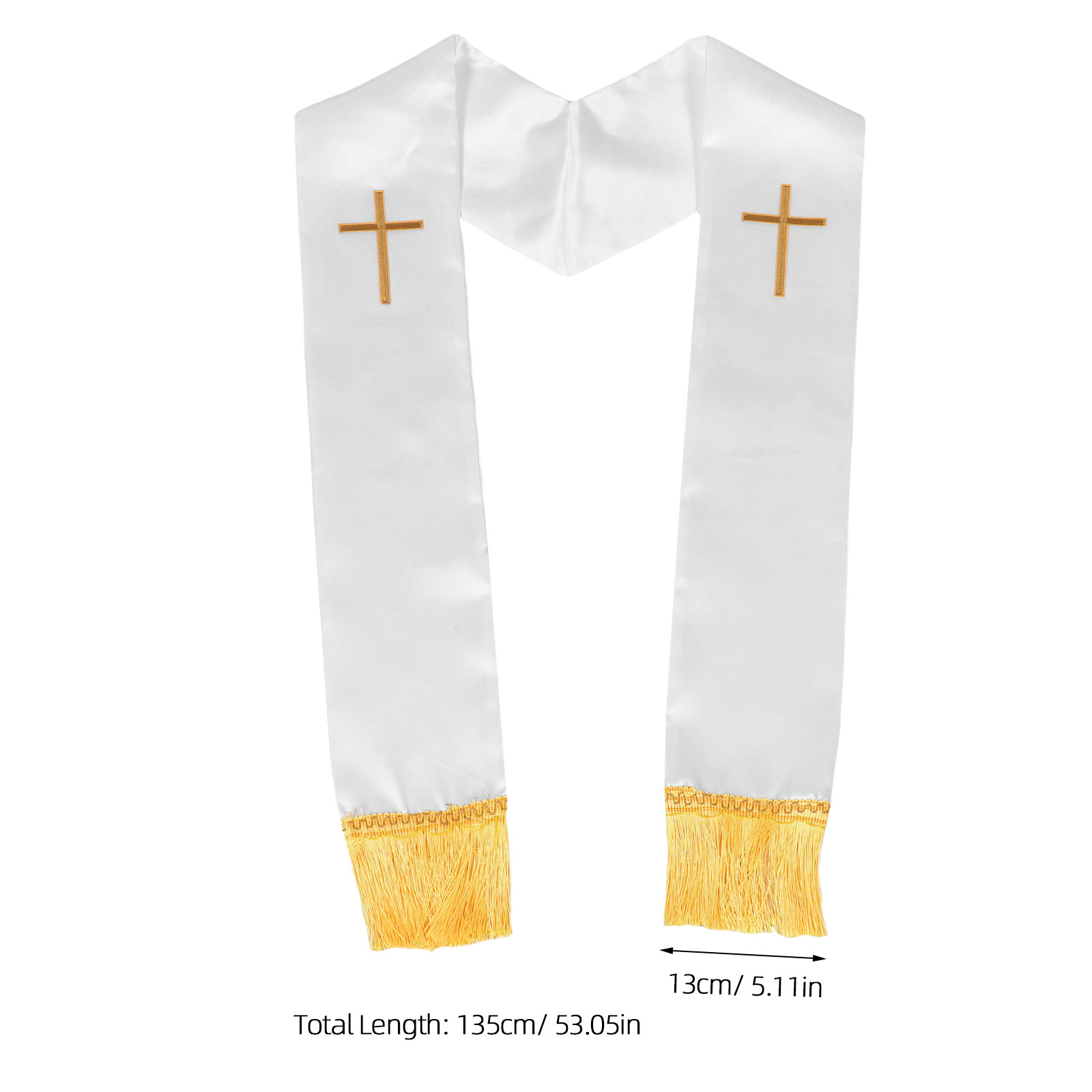 Clergy Stole Embroidered Cross - Stole Wedding Shawl のレビューと価格
