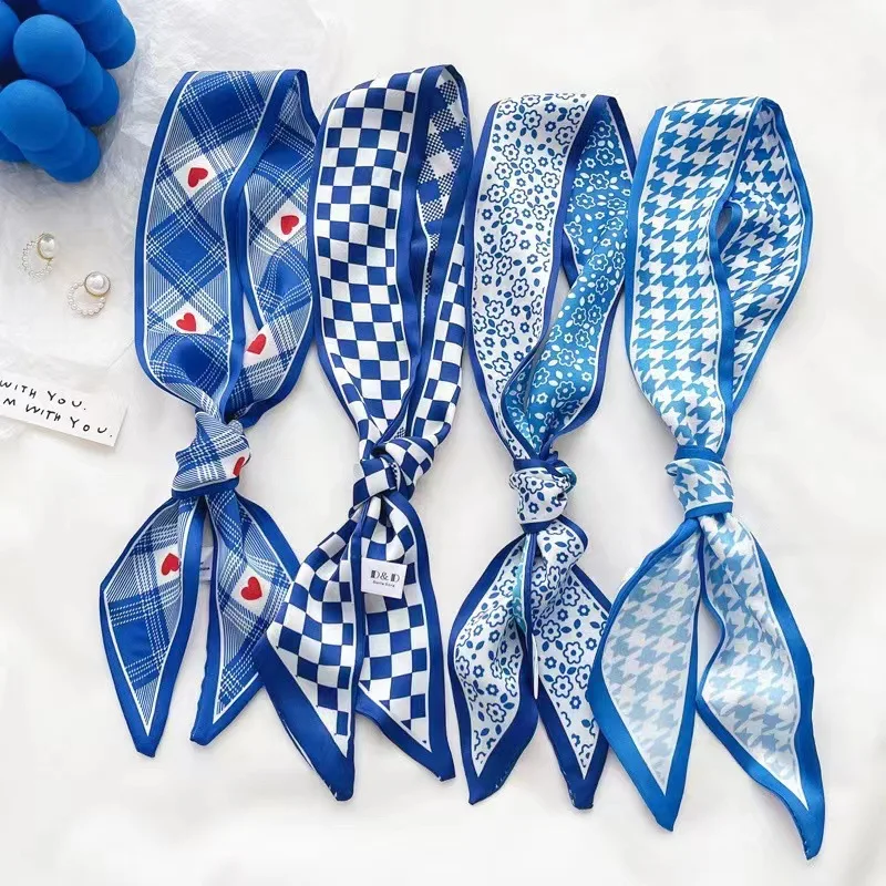 Klein blue silk scarf new chec - Bandana Cotton のレビューと価格