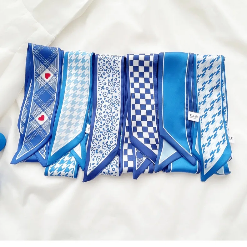 Klein blue silk scarf new chec - Bandana Cotton のレビューと価格