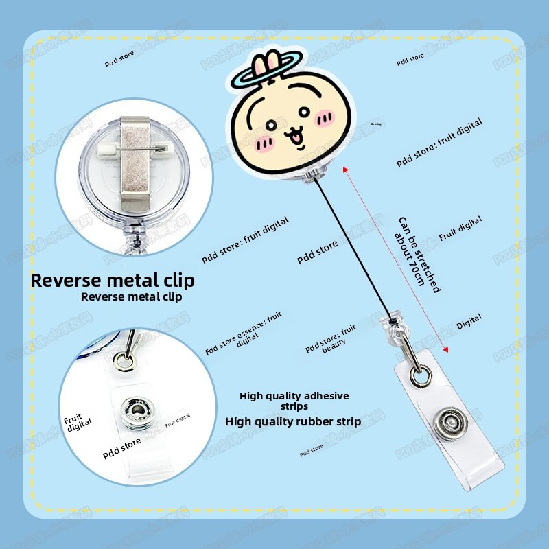 jiyi Retractable Badge Reel Ka - Lanyard Badge Holder のレビューと価格
