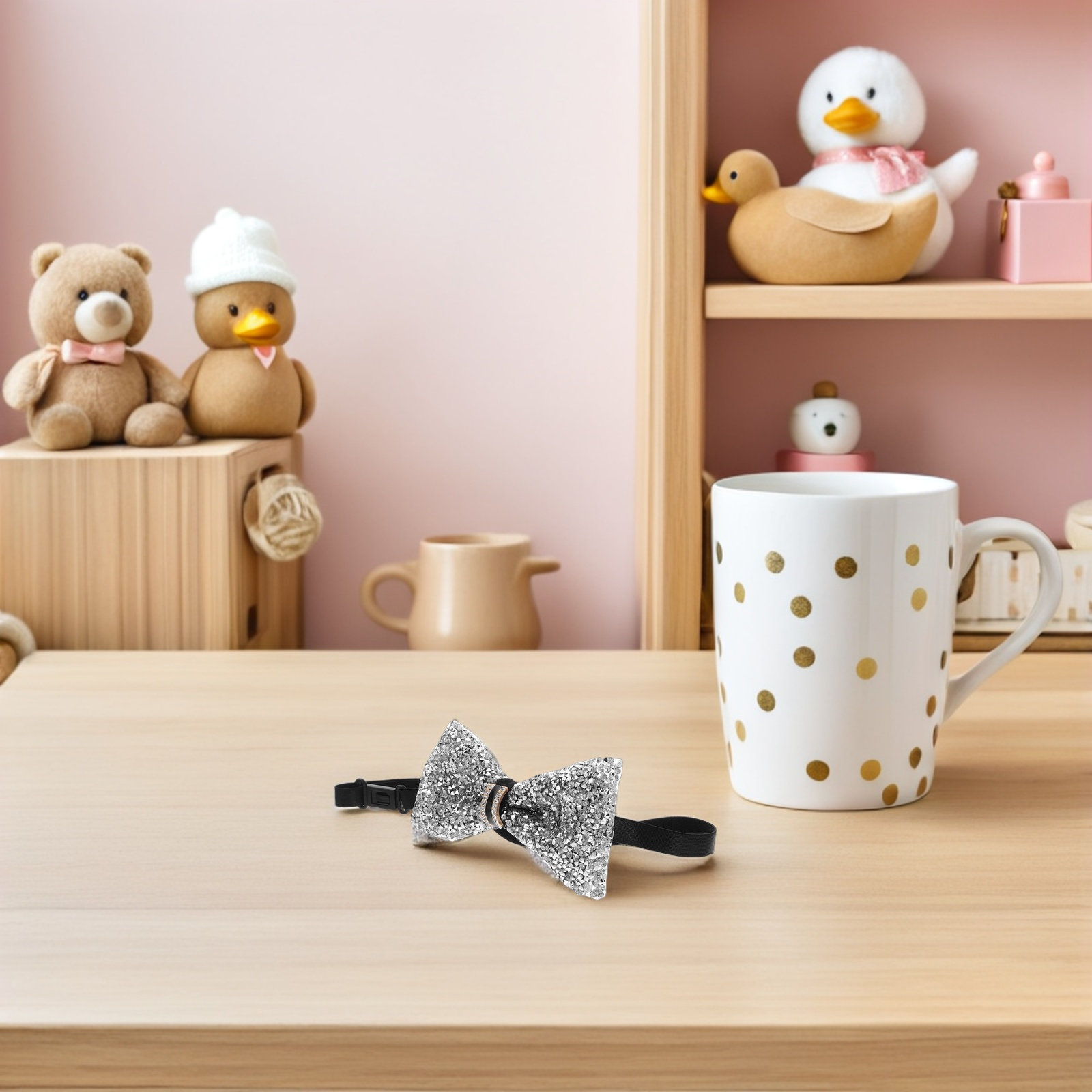 2Pcs Children Bow Tie Sparklin - Bow Tie Pre Tied のレビューと価格