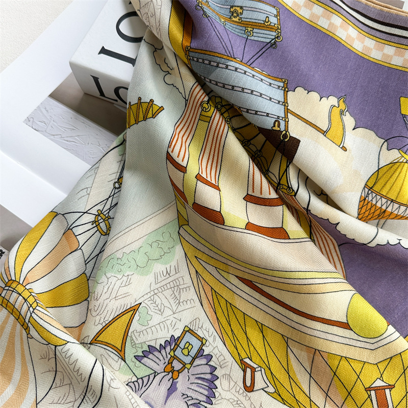 Fashion 135x135cm Silk Wool Sc - Pashmina Wrap Large のレビューと価格